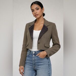 Vintage Takeo Nishida Cropped Blazer